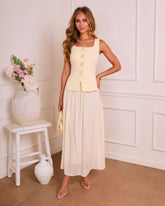 Style Essential Two Piece Vest Maxi Dress