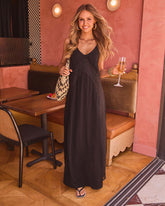 Shoreline Muse Abstract Lace Maxi Dress
