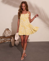 Spotted Sun Animal Print Mini Dress
