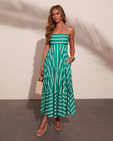 Sea Calling Cotton Striped Maxi Dress