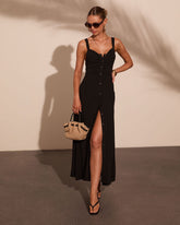 Anthem Avenue Linen Blend Maxi Dress