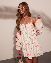 Berry Harbor Embroidered Cherry Mini Dress