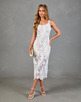Nights Bloom Floral Midi Dress
