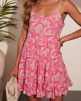 Floral Escape Tiered Floral Mini Dress