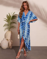 Sunset Slip Tie Dye Cover Up Kaftan