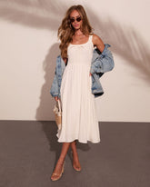 Carolina Joy Fit and Flare Maxi Dress