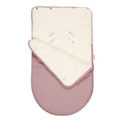 Babyschalen-Fußsack Pure Mauve in Violett für Maxi-Cosi und viele Babyschalen der Gruppe 0+ mit weichem Teddyfutter, TOG-Wert 9,4 und hochwertigem Baumwollmix. Warmer Winterfußsack für Babys von Schmatzepuffer.