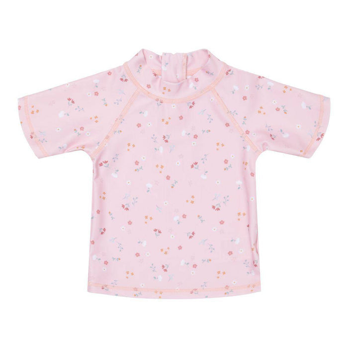Badeshirt kurzarm Little Pink Flowers | Little Dutch