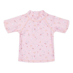 Badeshirt kurzarm Little Pink Flowers | Little Dutch