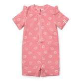 Kurzärmeliger Badeanzug Ocean Treasures Pink | Little Dutch