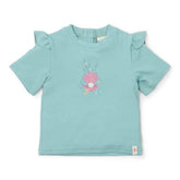 Kurzärmeliges Schwimmshirt Ocean Treasures Surf Blue | Little Dutch