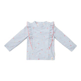 Langärmeliges Schwimmshirt Sunny Flowers Blue | Little Dutch