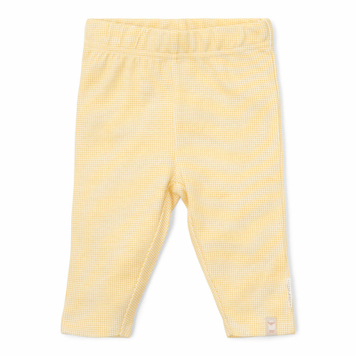 Warm Yellow karierte Little Farm Leggings von Little Dutch für Babys