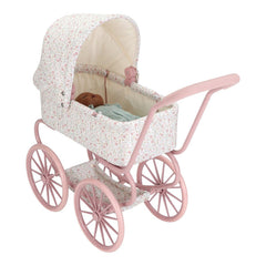 Metall- Puppenwagen Soft Flowers