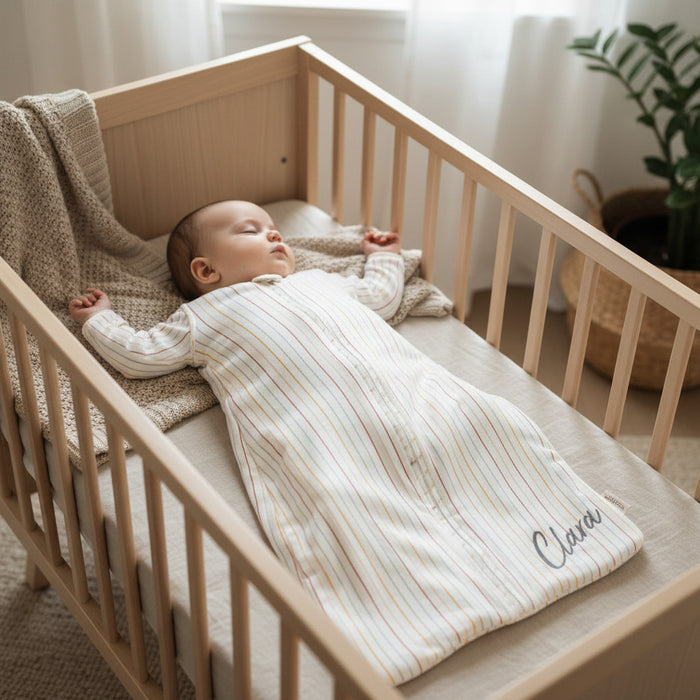 Personalisierter Winter Babyschlafsack 70 cm – gemütlicher Schlaf für dein Baby