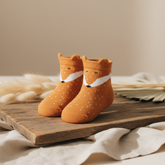 Trixie Sneakersocken Herr Fuchs im 2er-Set Größe 16/18 in Orange – weiche Baby- und Kindersocken mit Fuchsohren
