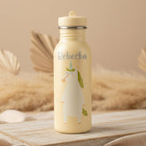 Personalisierte Trixie Trinkflasche Frau Einhorn 500 ml mit Name – Kinderflasche aus Edelstahl für Kita, Schule und Ausflüge