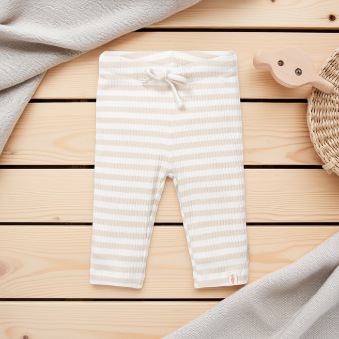 Babyhose Stripe Sand/White von Little Dutch – weitere Produktansicht