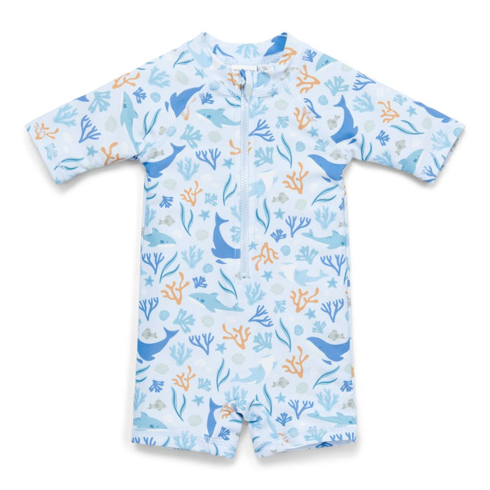 Badeanzug kurzarm Ocean Dreams Blue | Little Dutch