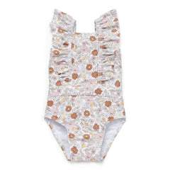 Badeanzug Volants Vintage Little Flowers | Little Dutch