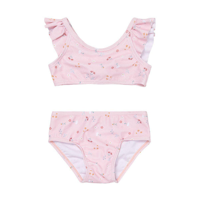 Bikini mit Volants, Little Pink Flowers | Little Dutch