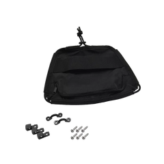 Black Ripstop Front Bag with Black Bungee Cord