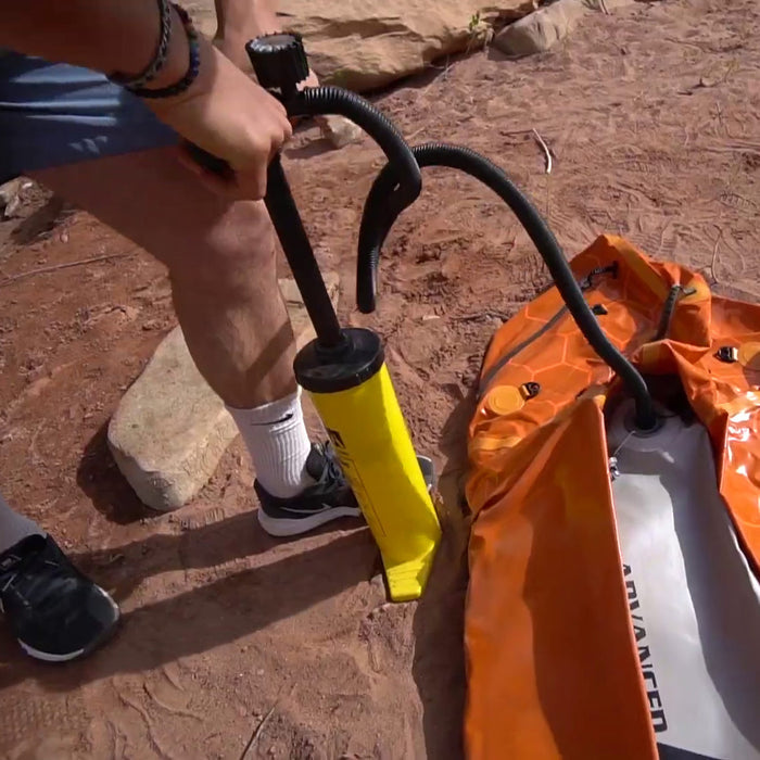 Double-Action Hand Pump with Pressure Gauge
