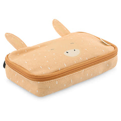 Oranges Trixie Federmäppchen Frau Giraffe – Stifteetui aus Baumwolle und Polyester mit Tiermotiv für Schule und Schulstart