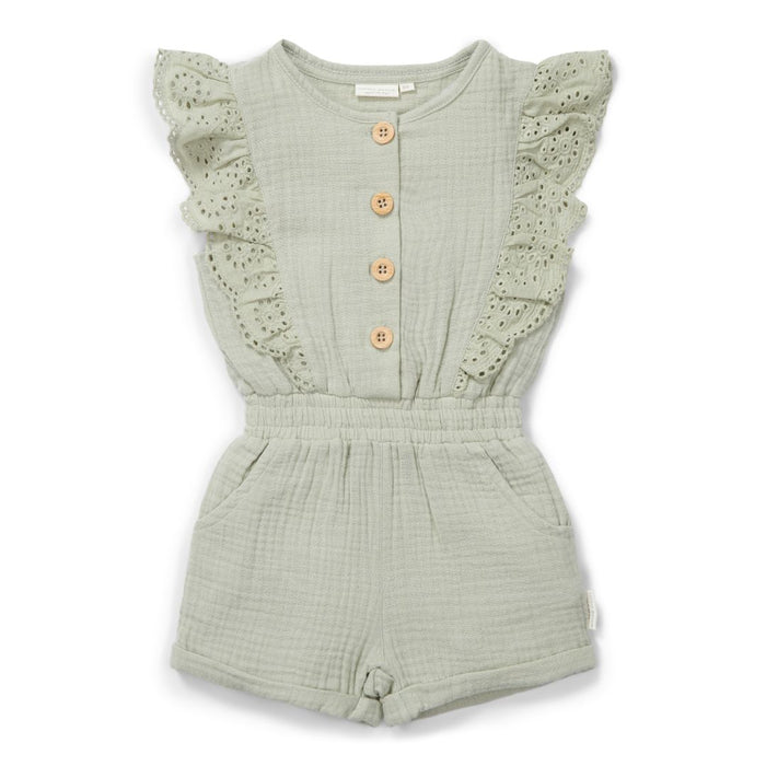 Jumpsuit ärmellos Grass Green | Little Dutch