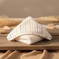 Kapuzenhandtuch 100 x 100 cm Vintage Sunny Stripes | Little Dutch