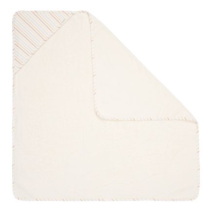 Kapuzenhandtuch 100 x 100 cm Vintage Sunny Stripes | Little Dutch