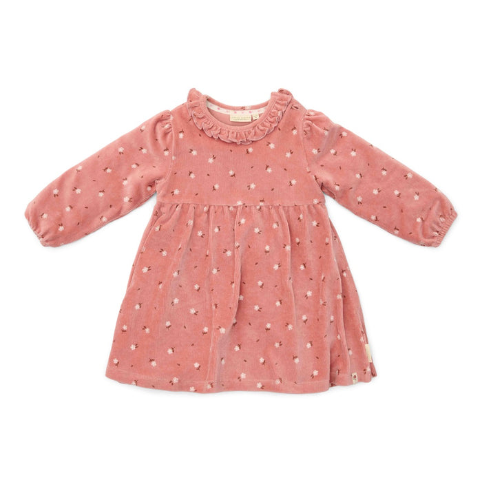 Kleid langärmlig Warm Rose Flowers – Little Farm | Little Dutch