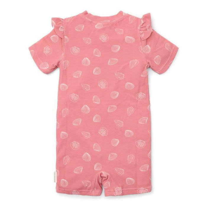 Kurzärmeliger Badeanzug Ocean Treasures Pink | Little Dutch