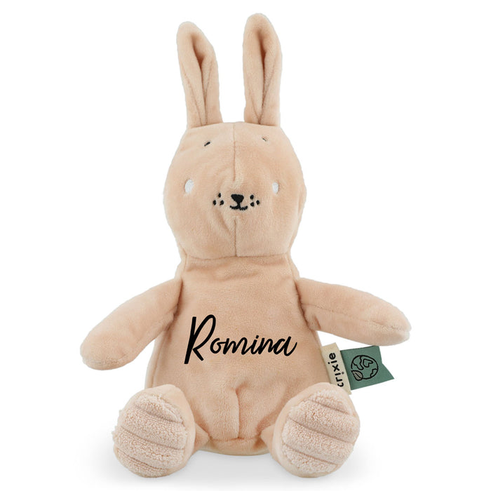Personalisiertes Trixie Kuscheltier Baby Frau Hase mit Name – weicher Kuschelfreund als individuelles Geschenk für Babys