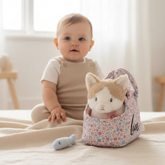 Kuscheltier Katze Marley von Little Dutch in personalisierter Tragetasche