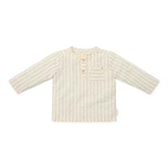 Produktansicht 1: Langarm Bluse Forest Green Stripe für Babys und Kinder