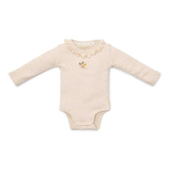 Langarmbody Sand Melange für Babys
