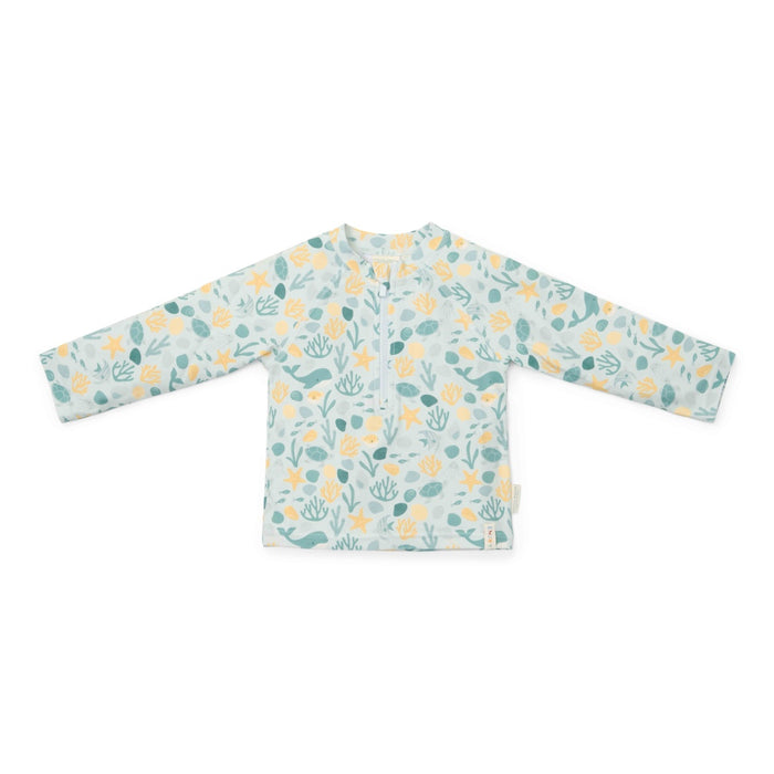 Langärmeliges Schwimmshirt Seashells Multi-colour | Little Dutch