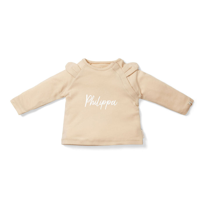 Little Dutch Baby Bunny Langarmshirt in Sand für Babys und Kinder