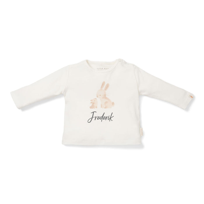 Langarmshirt Baby Bunny, Weiß | Little Dutch