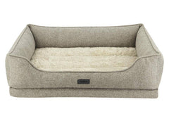 Orthopädisches Hunde-Komfortbett eckig "CALBU" beige Größe L | Nobby