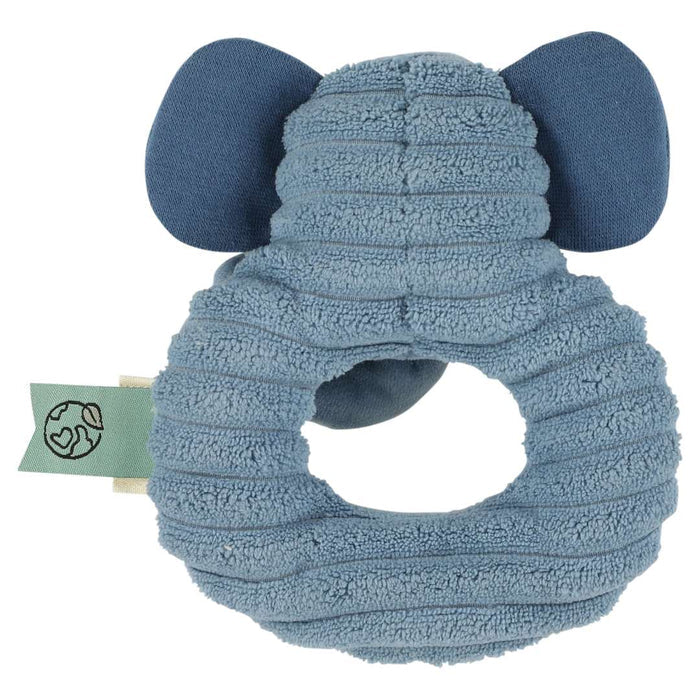 Trixie Baby-Rassel Frau Elefant – Detailansicht des weichen Tier-Spielzeugs zum Greifen und Entdecken