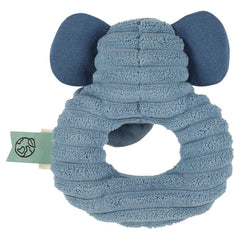 Trixie Baby-Rassel Frau Elefant – Detailansicht des weichen Tier-Spielzeugs zum Greifen und Entdecken