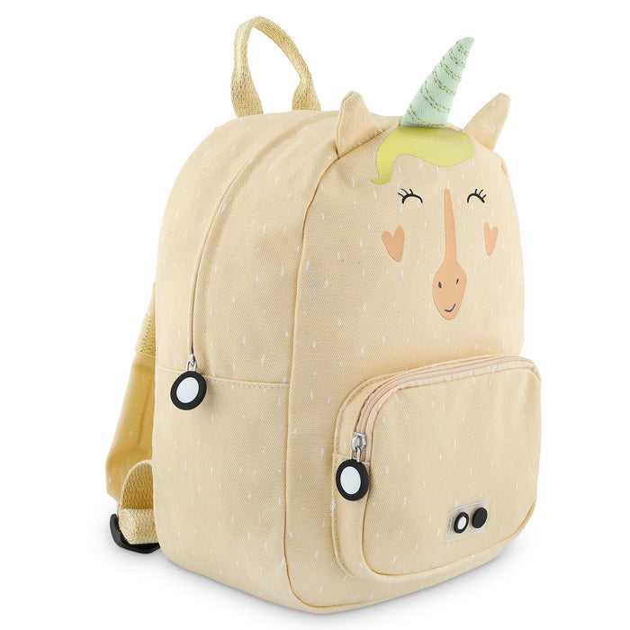 Trixie Kinderrucksack Frau Einhorn – Rückansicht mit verstellbaren Schultergurten