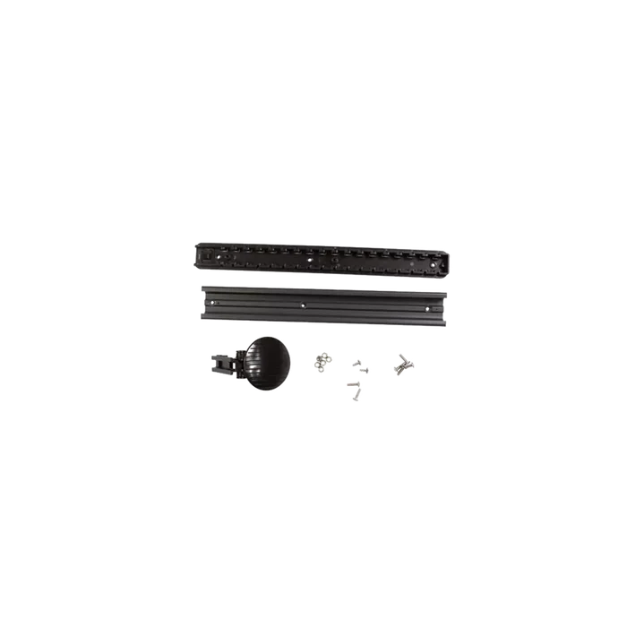 Rudder Compatible Adjustable Footrests with Rails