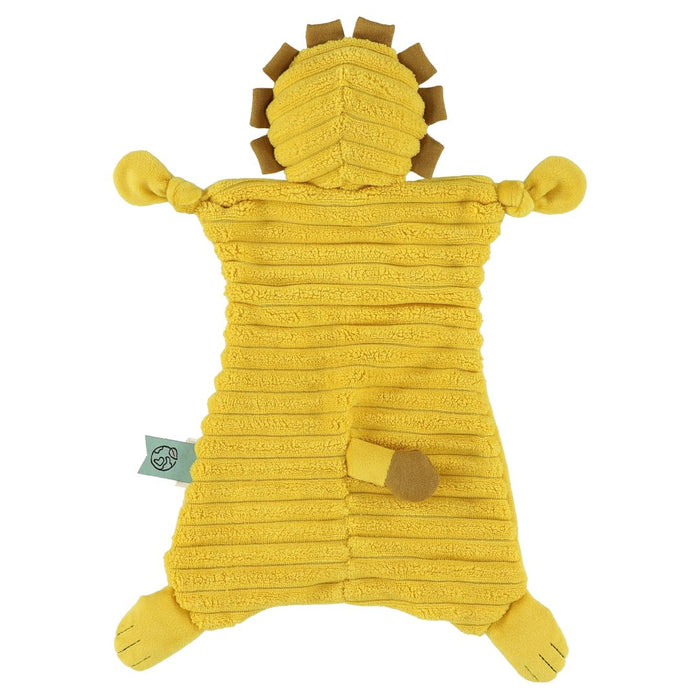 Trixie Schnuffeltuch Herr Löwe – Detailansicht des weichen Schmusetuchs aus Bio-Baumwolle und recyceltem Polyester