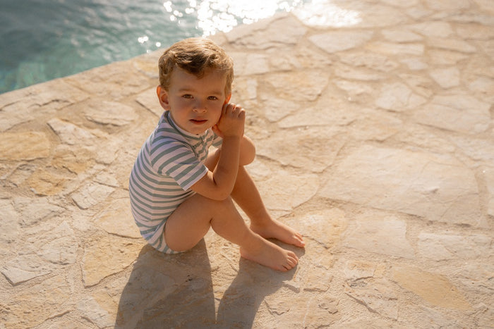 Schwimmwindel Stripes Surf Blue | Little Dutch