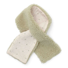 Little Dutch Teddy-Schal Soft Green für Babys und Kinder – weicher warmer Schal in Grün aus der Newborn Winter Teddy Kollektion