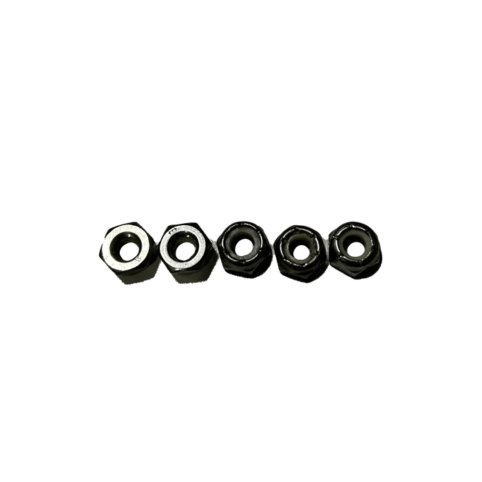 Thin Locking Nuts With Nylon Insert - 1/4-20 - 5 Pack