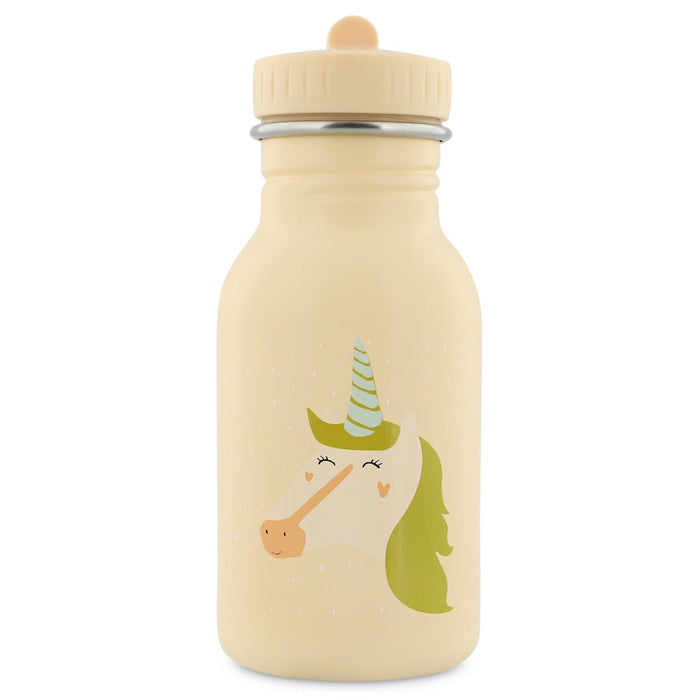 Trixie Trinkflasche Frau Einhorn 350 ml aus Edelstahl – Kinderflasche mit Einhornmotiv, Verschluss und praktischer Tragekordel
